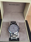 Burberry The City Grey Dial Gunmetal Grey Steel Strap Watch for Men - BU9381 Authentic Buy Shop Now