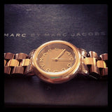 Marc Jacobs Marci Brown Dial Two Tone Steel Strap Watch for Women - MBM3171 Authentic Buy Shop Now