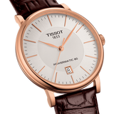 Tissot T Classic Carson Premium White Dial Brown Leather Strap Watch for Women - T122.207.36.031.00 Authentic Buy Shop Now