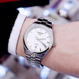 Tissot PR 100 Quartz White Dial Silver Steel Strap Watch For Women - T101.410.11.031.00 Authentic Buy Shop Now