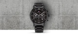 Tommy Hilfiger Evan Chronograph Quartz Black Dial Black Steel Strap Watch For Men - 1710410 Authentic Buy Shop Now