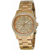 Guess Mini Spectrum Quartz Rose Gold Dial Rose Gold Steel Strap Watch For Women - W0122L3 Authentic Buy Shop Now