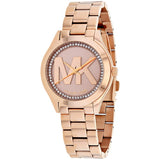 Michael Kors Slim Runway Rose Gold Dial Rose Gold Steel Strap Watch for Women - MK3549 Authentic Buy Shop Now