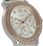 Guess Enchanting Diamonds Silver Dial Two Tone Steel Strap Watch for Women - W0305L3 Authentic Buy Shop Now