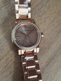 Burberry The City Diamonds Rose Dial Rose Gold Steel Strap Watch for Women - BU9225 Authentic Buy Shop Now