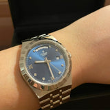 Tudor Royal Automatic Diamonds Blue Dial Silver Steel Strap Watch for Men - M28600-0006 Authentic Buy Shop Now