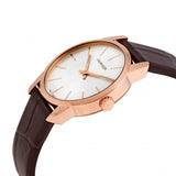 Calvin Klein City White Mother of Pearl Dial Brown Leather Strap Watch for Women - K2G23620 Authentic Buy Shop Now