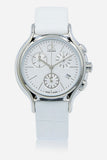 Calvin Klein Skirt White Dial White Leather Strap Watch for Women - K2U291L6 Authentic Buy Shop Now