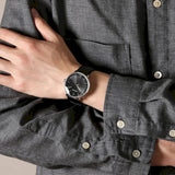Calvin Klein High Noon Quartz Black Dial Black Leather Strap Watch for Men - K8M211C1 Authentic Buy Shop Now