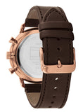 Tommy Hilfiger Legend Analog Black Dial Brown Leather Strap Watch For Men - 1710566 Authentic Buy Shop Now