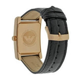 Emporio Armani Classic Black Dial Black Leather Strap Watch For Women - AR0169 Authentic Buy Shop Now