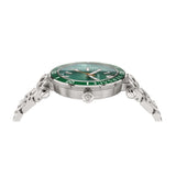 Versace Greca Sport Quartz Green Dial Silver Steel Strap Watch For Men - VEZ300421 Authentic Buy Shop Now