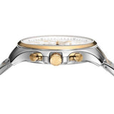 Michael Kors Pilot Multifunction Chronograph White Dial Two Tone Steel Strap Watch for Men - MK9126 Authentic Buy Shop Now