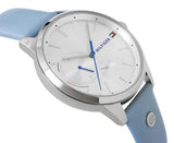 Tommy Hilfiger Brooke Silver Dial Blue Leather Strap Watch for Women - 1782023 Authentic Buy Shop Now