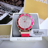 Michael Kors Everest Analog Rose Gold Dial Pink Silicone Strap Watch For Women - MK7359 Authentic Buy Shop Now