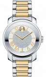 Movado Bold Silver Dial Two Tone Steel Strap Watch For Women - 3600256 Authentic Buy Shop Now