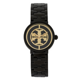 Tory Burch Reva Black Dial Black Steel Strap Watch for Women - TBW4038 Authentic Buy Shop Now