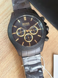 Hugo Boss Ikon Black Dial Black Steel Strap Watch for Men - 1513278 Authentic Buy Shop Now