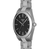 Tissot Gentleman Black Dial Silver Steel Strap Watch For Men - T127.410.11.051.00 Authentic Buy Shop Now