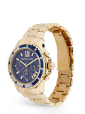 Michael Kors Everest Chronograph Blue Dial Gold Steel Strap Watch for Women - MK5754 Authentic Buy Shop Now