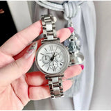 Michael Kors Sofie Quartz Silver Dial Silver Steel Strap Watch For Women - MK6575 Authentic Buy Shop Now