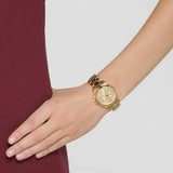 Michael Kors Runway Gold Dial Gold Steel Strap Watch for Women - MK5384 Authentic Buy Shop Now
