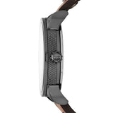 Diesel Mini Daddy Analog Blue Dial Brown Leather Strap Watch For Men - DZ7339 Authentic Buy Shop Now