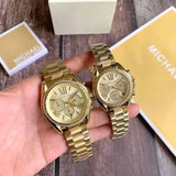 Michael Kors Bradshaw Quartz Gold Dial Gold Steel Strap Watch For Women - MK6538 Authentic Buy Shop Now