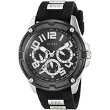 Guess Delta Black Dial Black Silicone Strap Watch for Men - GW0051G1 Authentic Buy Shop Now