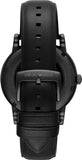 Emporio Armani Luigi Automatic Skeleton Black Dial Black Leather Strap Watch For Men - AR60012 Authentic Buy Shop Now