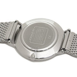Coach Charles Black Dial Silver Mesh Bracelet Watch for Men - 14602144 Authentic Buy Shop Now