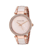 Michael Kors Parker Mother of Pearl Pink Dial Two Tone Steel Strap Watch for Women - MK6402 Authentic Buy Shop Now