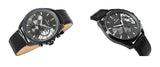 Tommy Hilfiger Baker Chronograph Black Dial Black Leather Strap Watch For Men - 1710452 Authentic Buy Shop Now