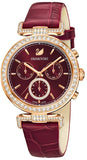 Swarovski Era Journey Red Dial Red Leather Strap Watch for Women - 5416701 Authentic Buy Shop Now