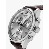 Tissot T Sport Chrono XL Classic Silver Dial Brown Leather Strap Watch For Men - T116.617.16.037.00 Authentic Buy Shop Now