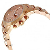 Michael Kors Runway Chronograph Rose Gold Dial Rose Gold Steel Strap Watch for Women - MK5430 Authentic Buy Shop Now