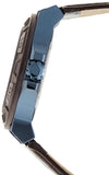 Guess Force Quartz Brown Dial Brown Leather Strap Watch For Men - W0674G5 Authentic Buy Shop Now