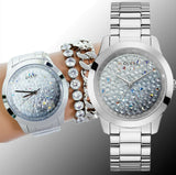 Guess Crush Silver Dial Silver Steel Strap Watch For Women - GW0020L1 Authentic Buy Shop Now