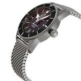 Breitling Superocean Heritage B20 Automatic 42 Black Dial Silver Mesh Bracelet Watch for Men - AB2010121B1A1 Authentic Buy Shop Now