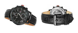 Tommy Hilfiger Aden Chronograph Black Dial Black Leather Strap Watch for Men - 1791310 Authentic Buy Shop Now