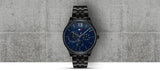 Tommy Hilfiger Damon Quartz Chronograph Blue Dial Black Steel Strap Watch for Men - 1791454 Authentic Buy Shop Now