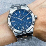 Maurice Lacroix Aikon Automatic Blue Dial Silver Steel Strap Watch For Men - AI6008-SS002-430-1 Authentic Buy Shop Now