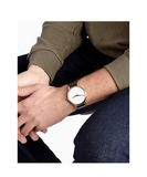 Calvin Klein Even White Dial Black Leather Strap Watch for Women - K7B216C6 Authentic Buy Shop Now