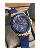 Guess Zena Blue Dial Blue Silicone Strap Watch For Women - W1094L2 Authentic Buy Shop Now