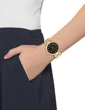 Michael Kors Skylar Black Dial Gold Steel Strap Watch for Women - MK5989 Authentic Buy Shop Now