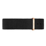 Daniel Wellington Classic Cornwall Black Dial Black Nylon Strap Watch For Women - DW00100148 Authentic Buy Shop Now