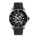Gucci Dive Quartz Kingsnake Black Dial Black Rubber Strap Watch For Men - YA136217 Authentic Buy Shop Now