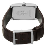 Calvin Klein Window Silver Dial Brown Leather Strap Watch for Women - K2M23126 Authentic Buy Shop Now