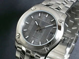 Burberry Herringbone Grey Dial Silver Steel Strap Watch for Women - BU1851 Authentic Buy Shop Now