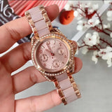 Michael Kors Blair Chronograph Rose Gold Dial Two Tone Steel Strap Watch for Women - MK5943 Authentic Buy Shop Now
